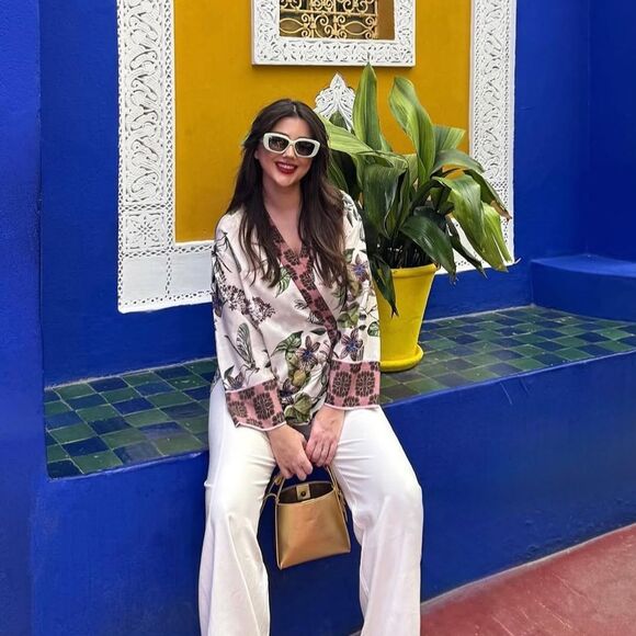 Zara floral print kimono shirt - Picture 2 of 7